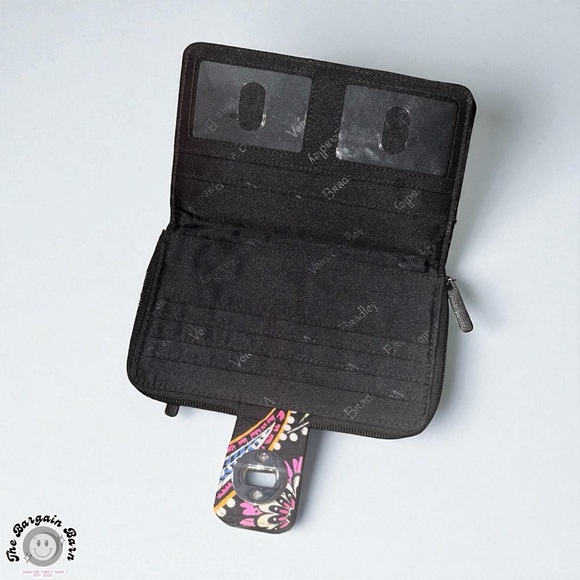 Vera Bradley Bandana Swirl Paisley Floral Retired 3pc Bag/Wallet/Pouch Set - Picture 6 of 7